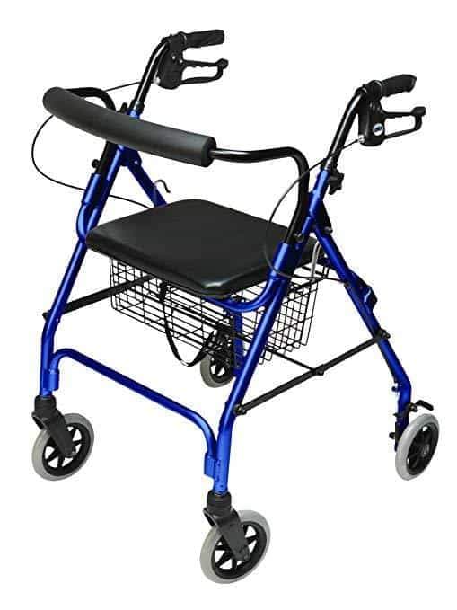 Lumex Walkabout Lite Four-Wheel Rollators - Lightweight 14.5 lbs - Senior.com Rollators